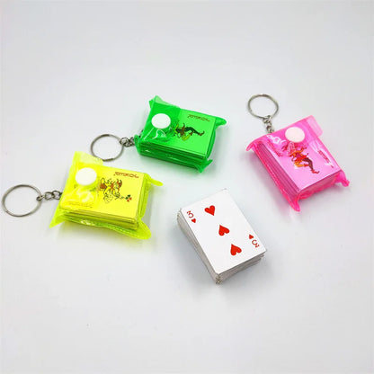 Mini Playing Cards Keyring