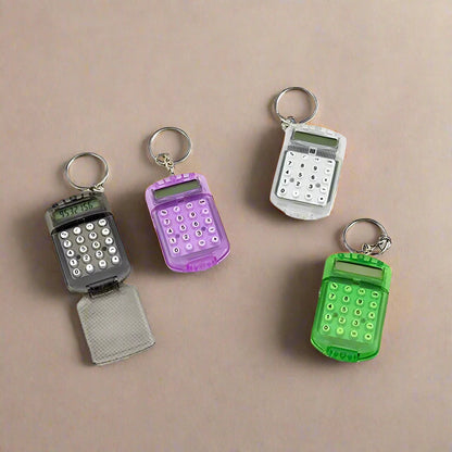 Functional Mini Calculator Keyring