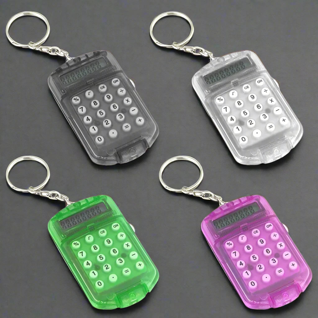 Functional Mini Calculator Keyring